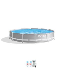 Intex Pool / Alberca 12ft x 30in Metal Frame NEW + Pump and Filter included