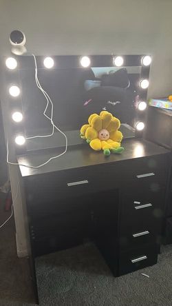 Vanity with lights