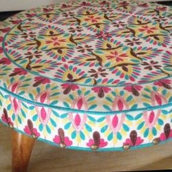 Indian Embroidered Stool 