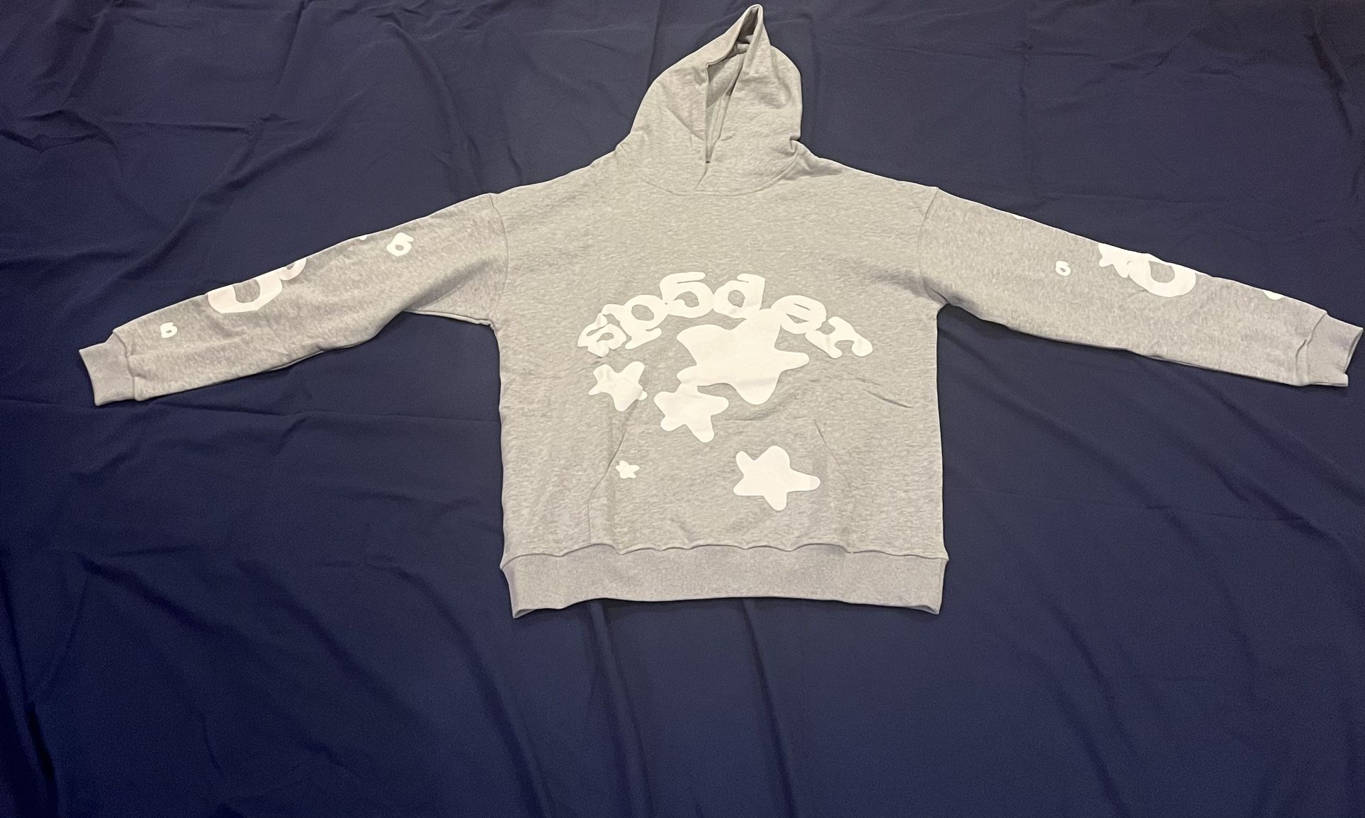 Sp5der Hoodie Grey XL (NEGOTIABLE)