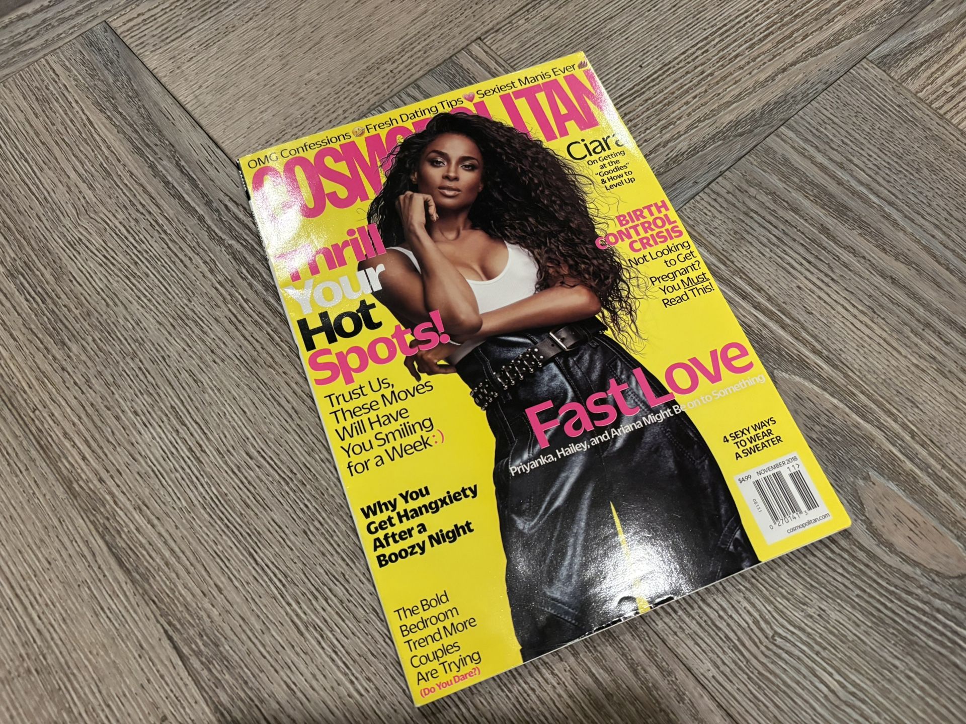 $8 for Cosmopolitan Magazine Ciara Cover Issue | Fashion Magazine November 2018