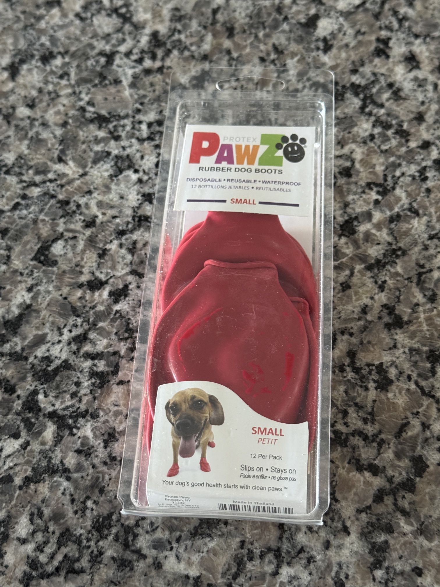 Small New Pawz Rubber Dog Booties