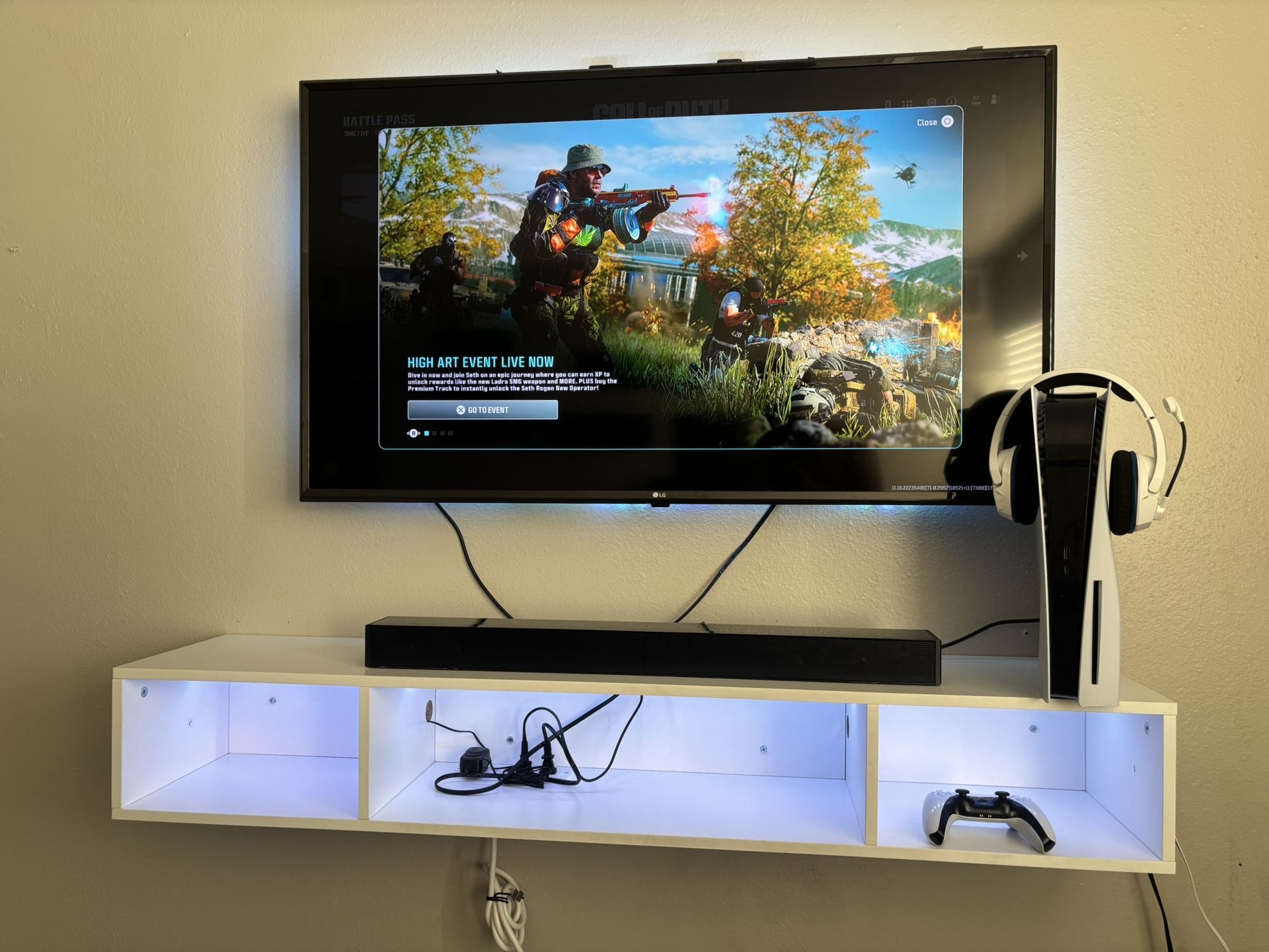 Floating LED Tv Stand