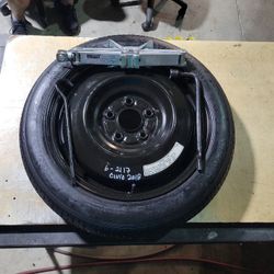 SPARE TIRE 16" AND JACK KIT FITS 2016 thru 2023 HONDA CIVIC 
