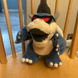Blue Bowser plushie Super Mario
