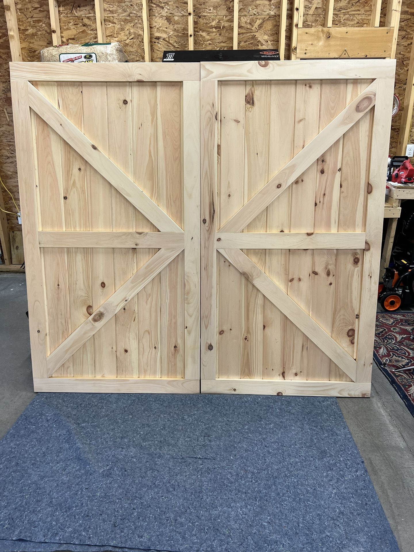 2 Custom Barn Doors 39x72 Each 