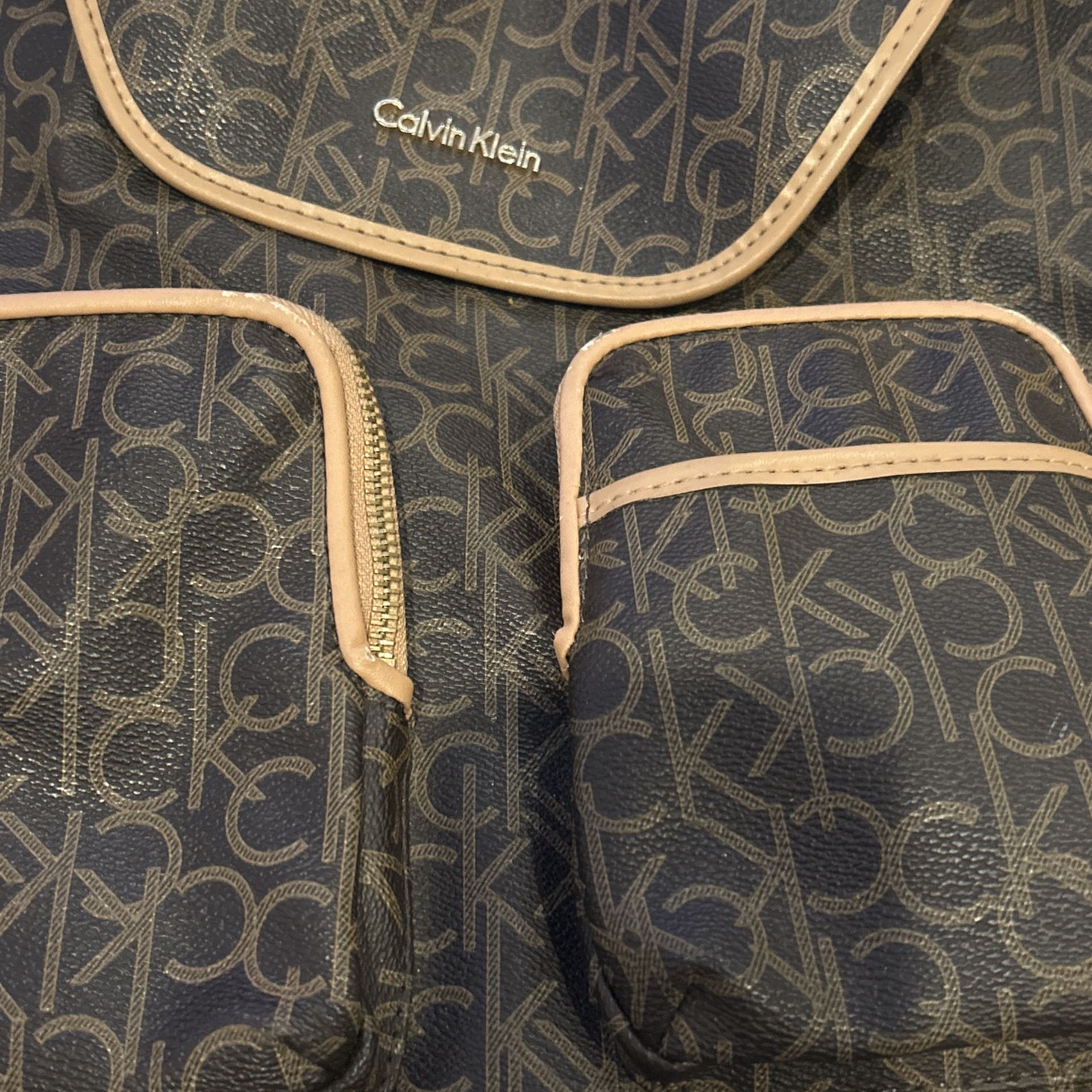 Hudson Monogram Calvin Klein Backpack 