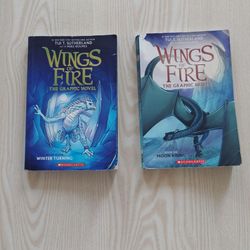 2 wings of fire, 2 warriors books all for $10