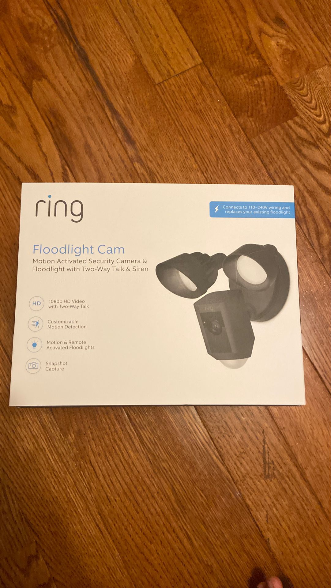 Ring floodlight cam black