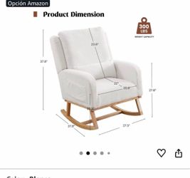 Nursery rocking chair