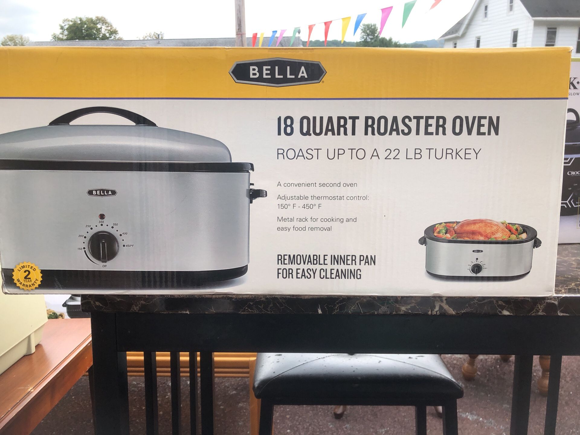 Bella 18 Quart Turkey Roaster - - Yahoo Shopping