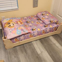 Montessori Style Toddler Bed With Mattress 