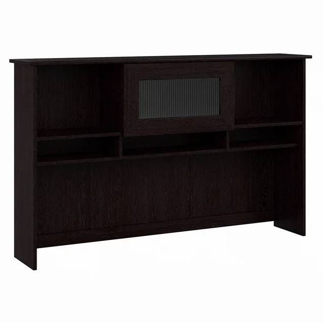 Bush Furniture Cabot Over the Desk Hutch in Espresso Oak