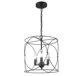 3 Light Black Chandelier