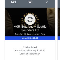 Sounders VS Botafogo