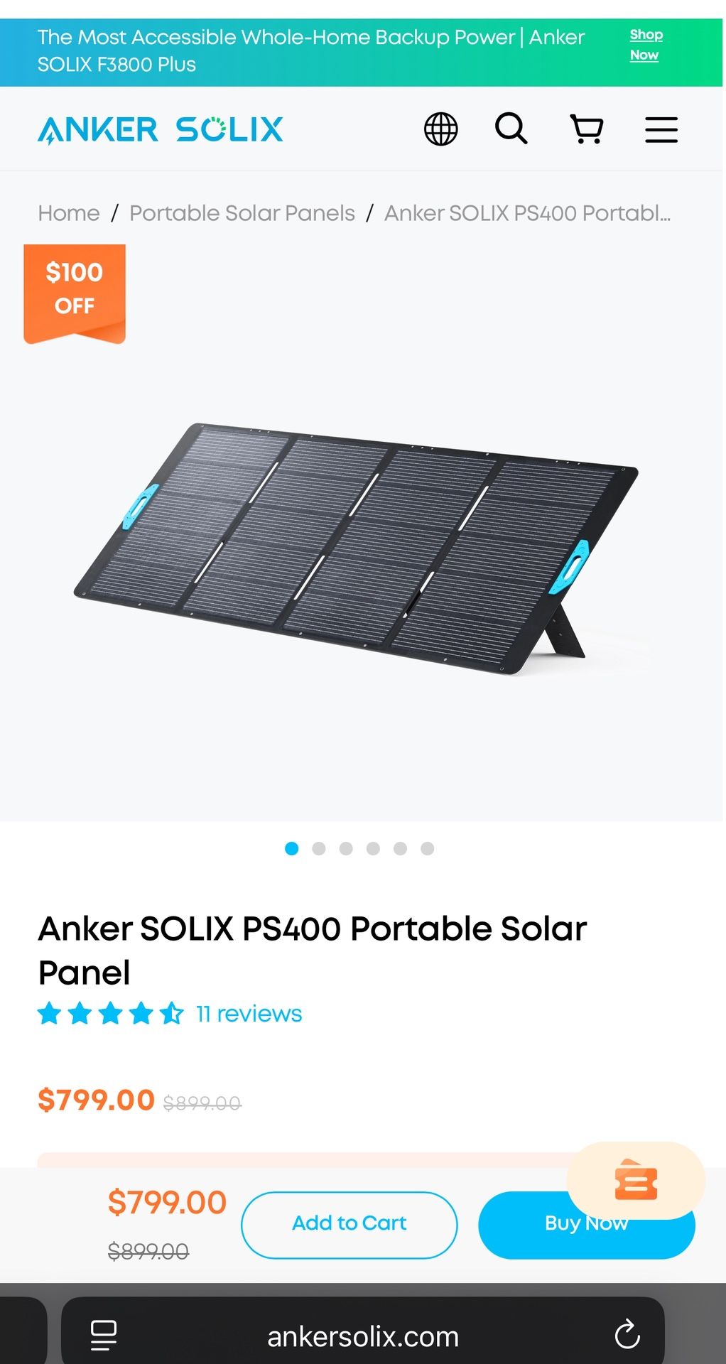 Anker Portable Solar Panel