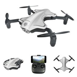 Protocol Director Foldable Drone With Live Streaming + Remote + SELFIE CAMERA + Charger (6182-7RCHA WAL)