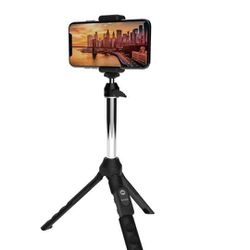 Bower 6 -in-1 Multi Selfie Tripod with Smartphone, GoPro Mount, Black