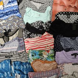 29 blouses, some long and short 