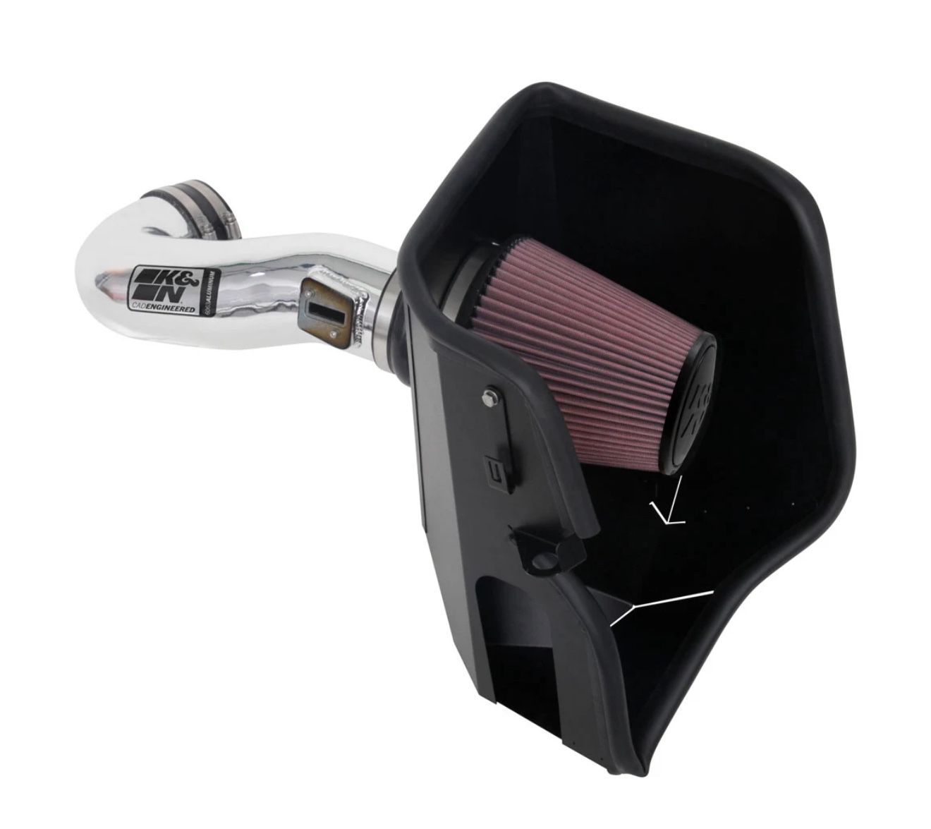 K&N 2025 Chevrolet Silverado 1500 6.2L V8 Gas Cold Air Intake