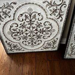 Metal Wall Art 2 Pieces 24x24