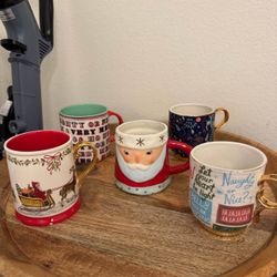 Anthropology Holiday Mugs 