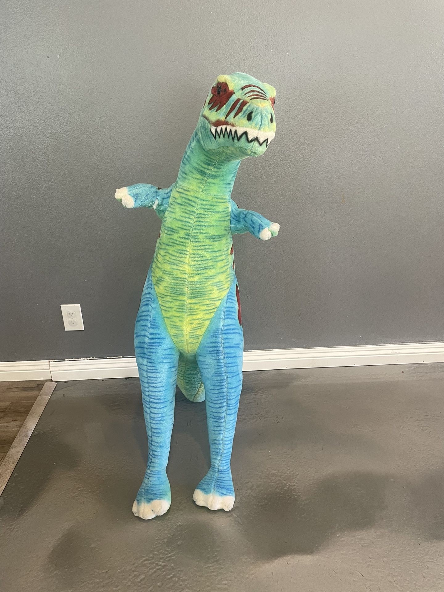 Melissa & Doug Jumbo T-Rex Dinosaur - Lifelike Stuffed Animal (over 4 feet tall)