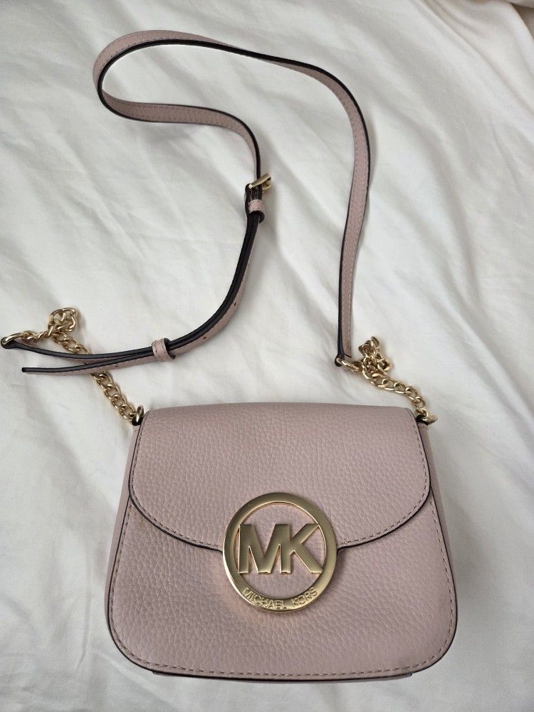 Michael Kors Pink Crossbody Leather Purse