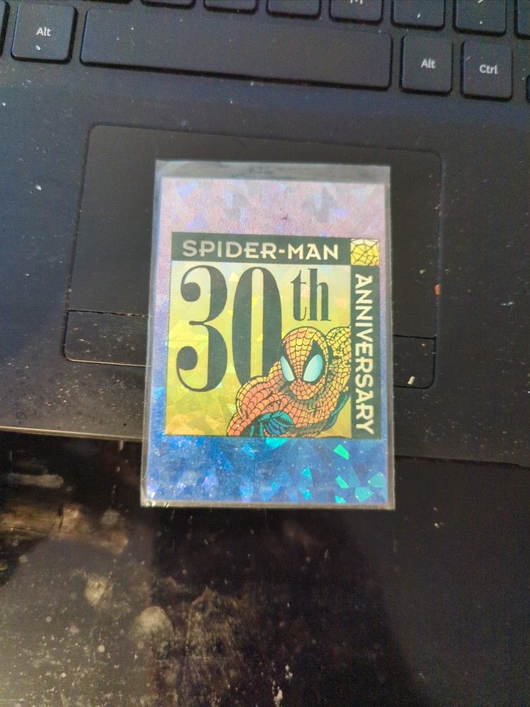 Spider Man 30th Anniversary Card Holographic