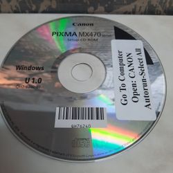 Canon PXMA MX470 Setup CD Rom