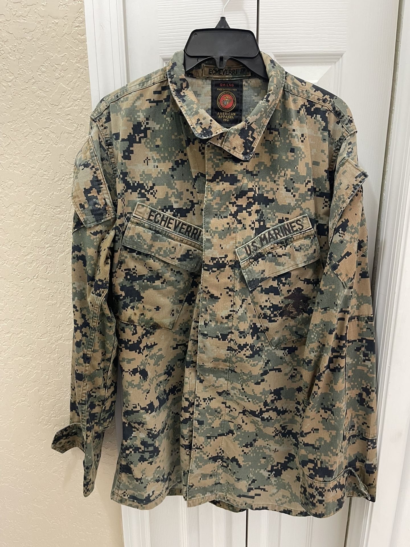 Marine Camo Jacket / Button Shirt ~ Halloween costume