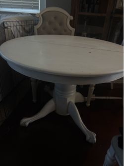 White round table