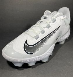 Brand New Nike Alpha Huarache ELITE 4 Low MCS Baseball Cleats White Black Grey Men Sizes 7.5, 8.5, 9.5, 10, 11, 11.5, 12 ⚾️ ⚾️