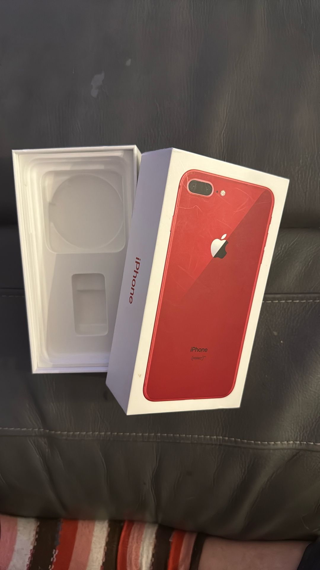 Original Empty Box For iPhone 8 Plus/red 256 Gb