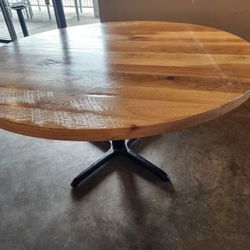 Large Wood Tables - 5ft Diameter 