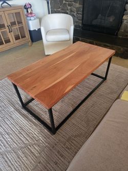 Wooden coffee table