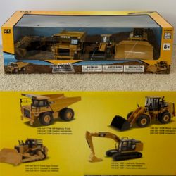 1/64 CAT CONSTRUCTION EQUIPMENT SET Heavy Haul Diecast Toy Birthday Kids Present