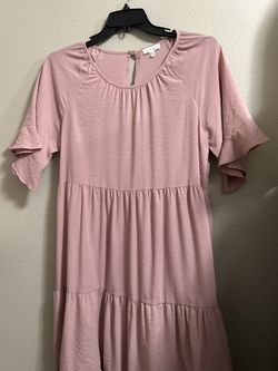 Pink Maternity Dress