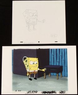 SpongeBob Original Vintage Animation Cels