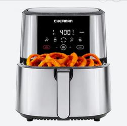 Chefman Digital Air Fryer Stainless Steel 8qt