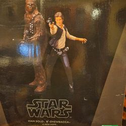 ARTFX / KOTOBUKIYA STARWARS CHEWBACCA AND HAN SOLO