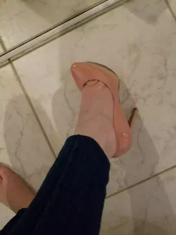 Jessica Simpson Patent Leather Blush nude