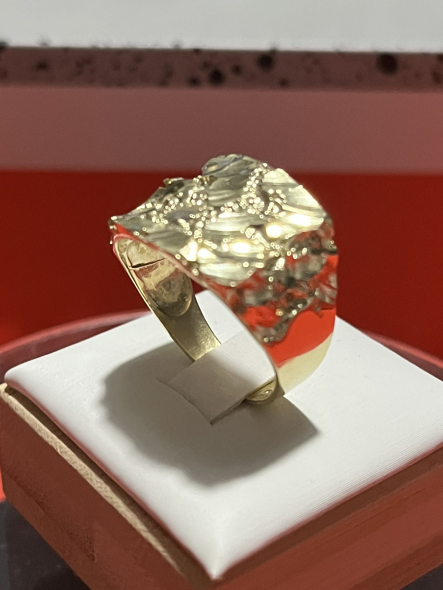 Brand New 10k Gold Nugget Ring