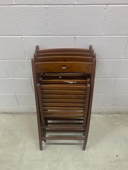 Folding Chairs- ikea Terje Model/ Classic Brown, Set Of 4 Thumbnail