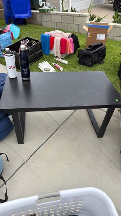 Black wood coffee table