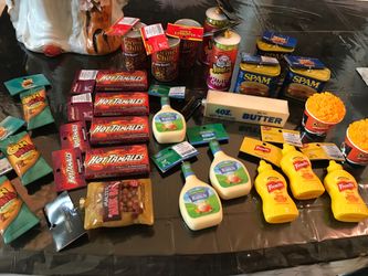 Christmas ornaments food and snacks bundle ( 25 pcs ) $70.00