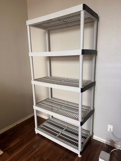 5-Tier Plastic Storage Shelving Unit