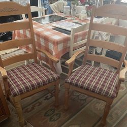 Vintage  Chairs . Price For The Pair 