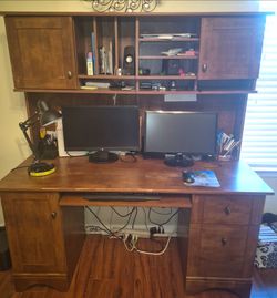 Computer office  desk  45/ chair $10