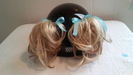 HELMET PONY TAILS ( not including the helmet)
